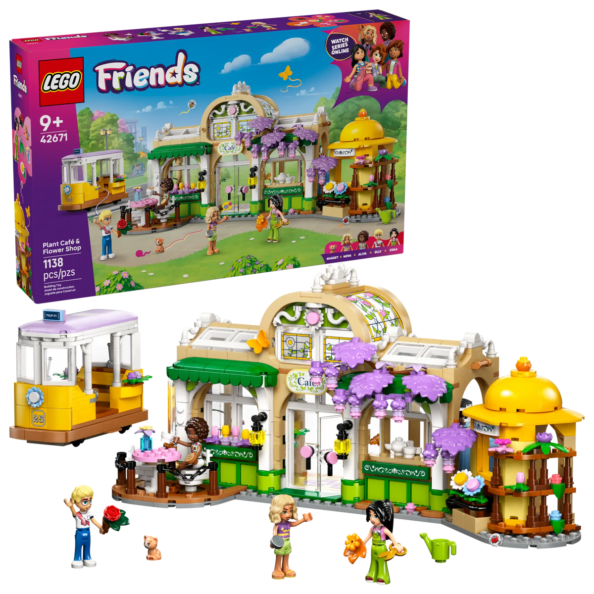 Lego Friends 42671 Kasvikahvila ja Kukkakauppa