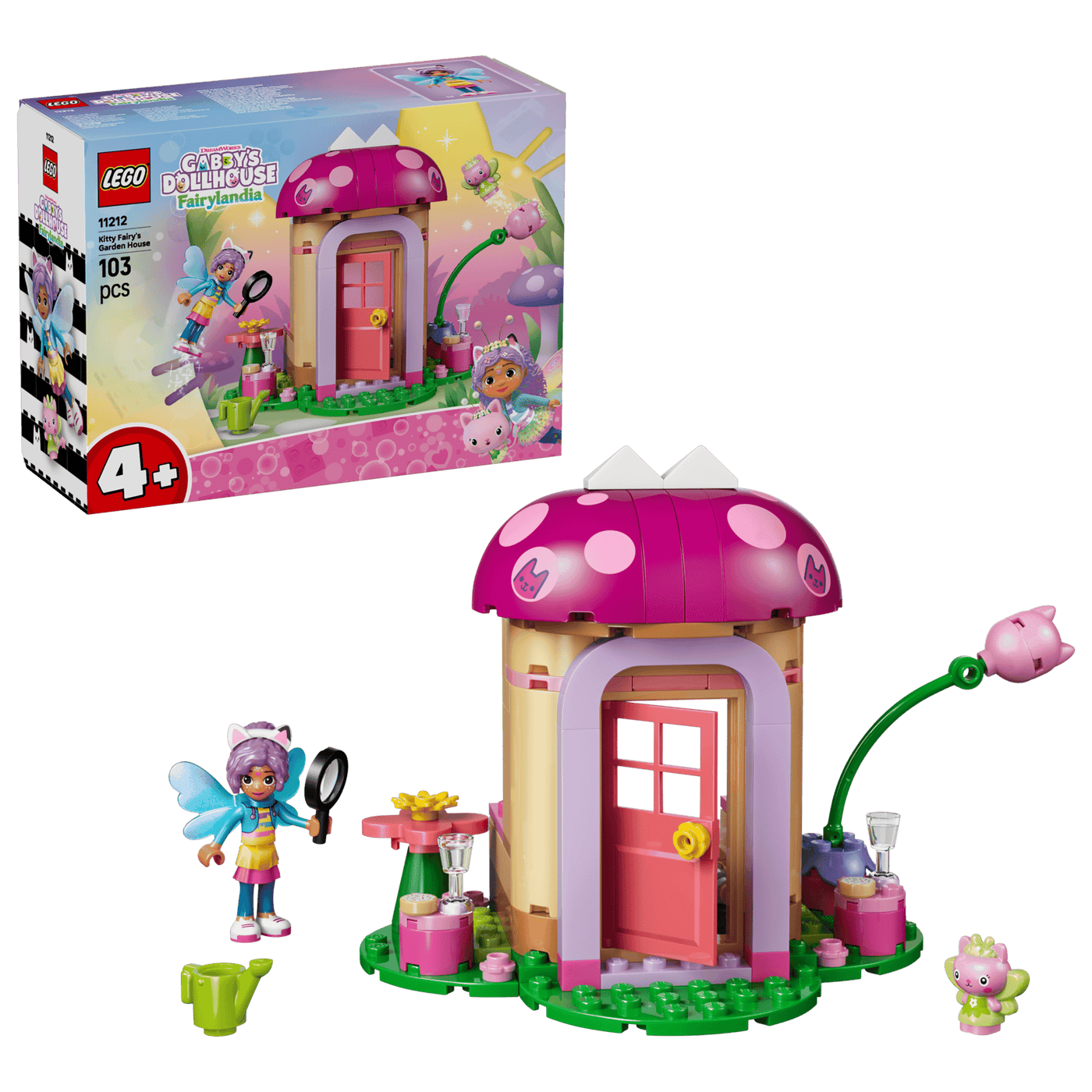 Lego Gabbys Dollhouse 11212 Kisukeijun Puutarhamökki