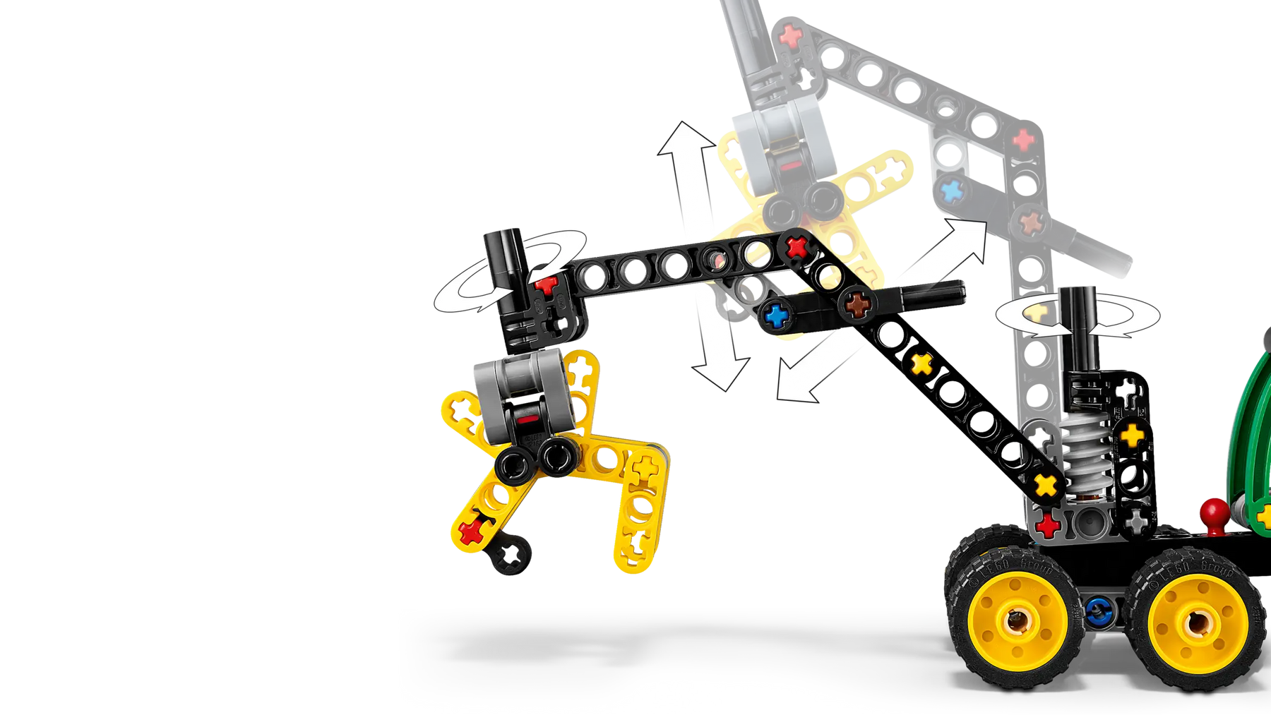 Lego Technic 42218 Pyörillä Varustettu John Deere 1470H Harvesteri