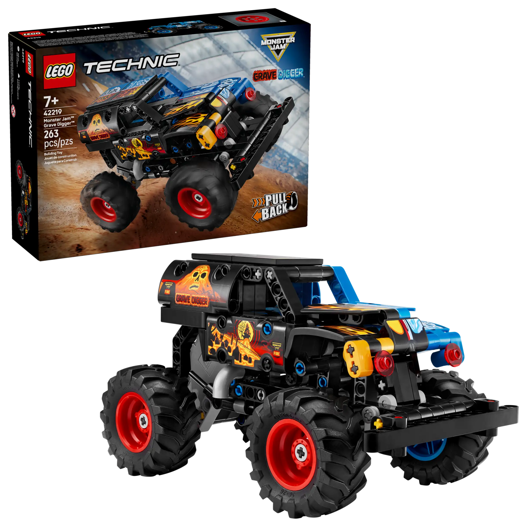 Lego Technic 42219 Monster Jam™ Grave Digger™ Tuli ja Jää