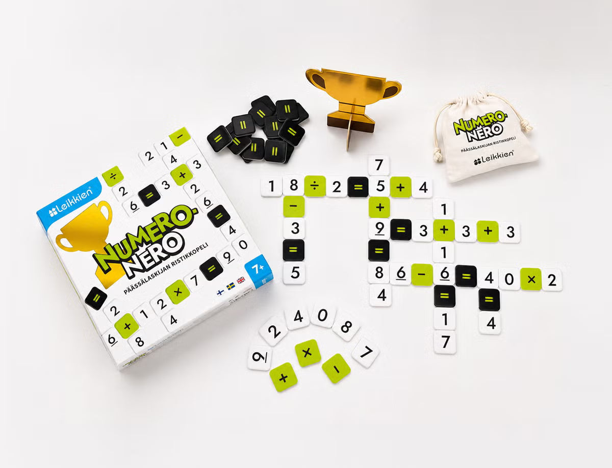 Leikkien Numero-Nero Päässälaskijan Ristikkopeli