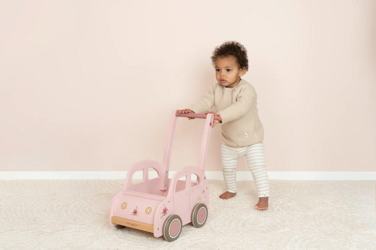 Little Dutch Pink Walker Wagon Kävelykärry/Taaperokärry