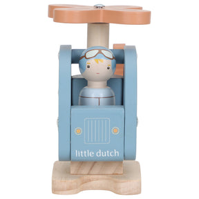 Little Dutch Puinen Helikopteri ja Figuuri