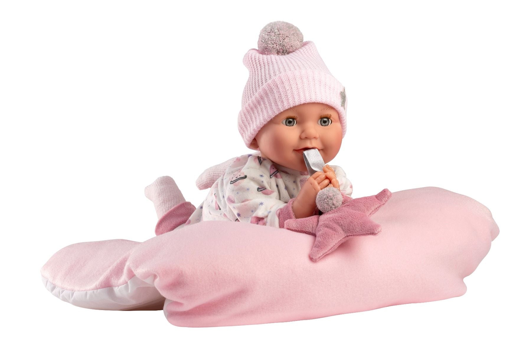 Llorens Pehmeävartaloinen Nukke Heidi 42cm Liikkuvilla Luomilla