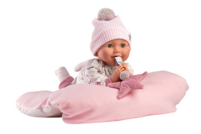 Llorens Pehmeävartaloinen Nukke Heidi 42cm Liikkuvilla Luomilla