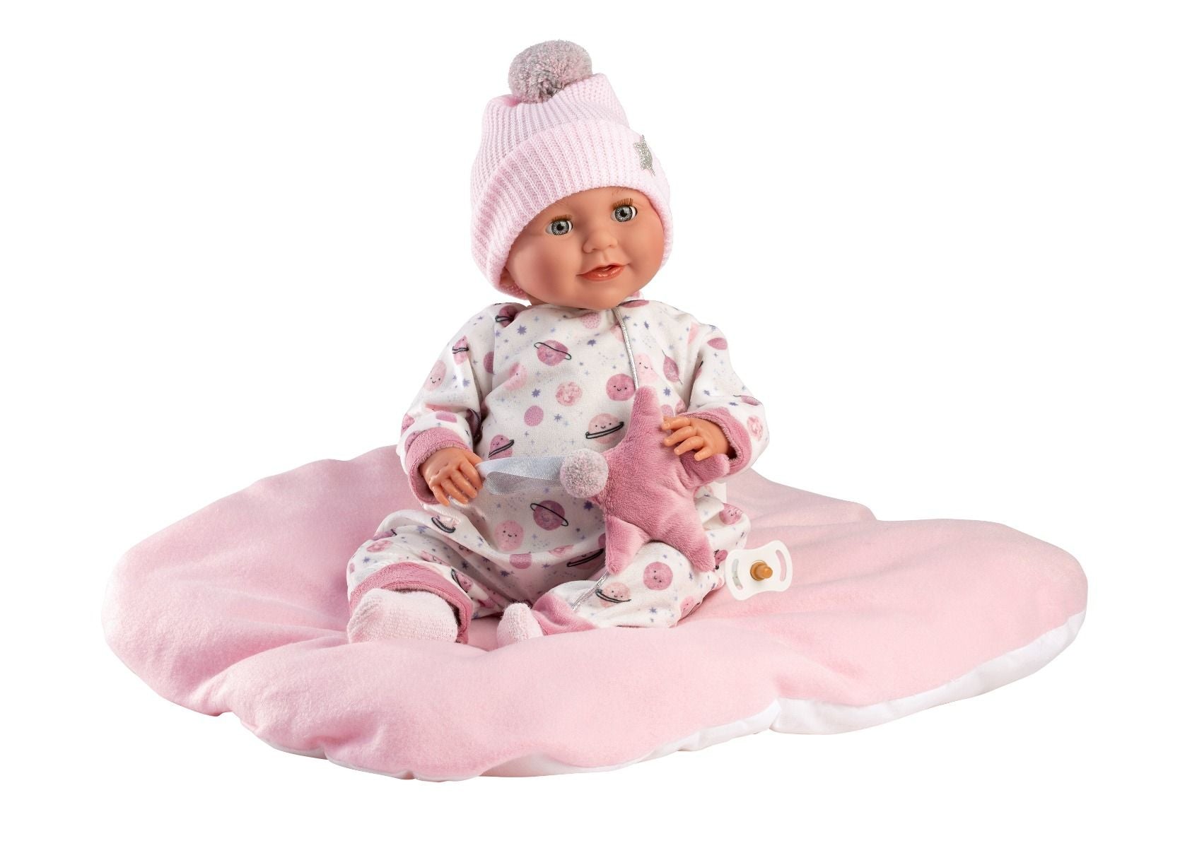 Llorens Pehmeävartaloinen Nukke Heidi 42cm Liikkuvilla Luomilla