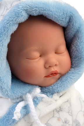 Llorens Pehmeävartaloinen Nukkuva Nukke Vaaleansininen Haalari