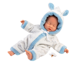 Llorens Pehmeävartaloinen Nukkuva Nukke Vaaleansininen Haalari