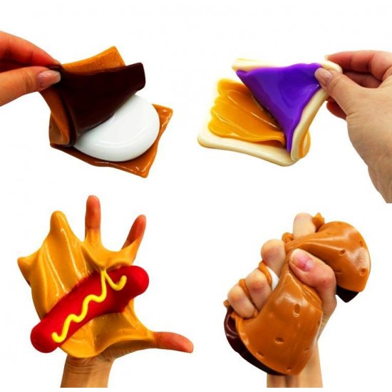 MUSH MEEZ Layered Taba Squishies Limainen Ruoka laj.