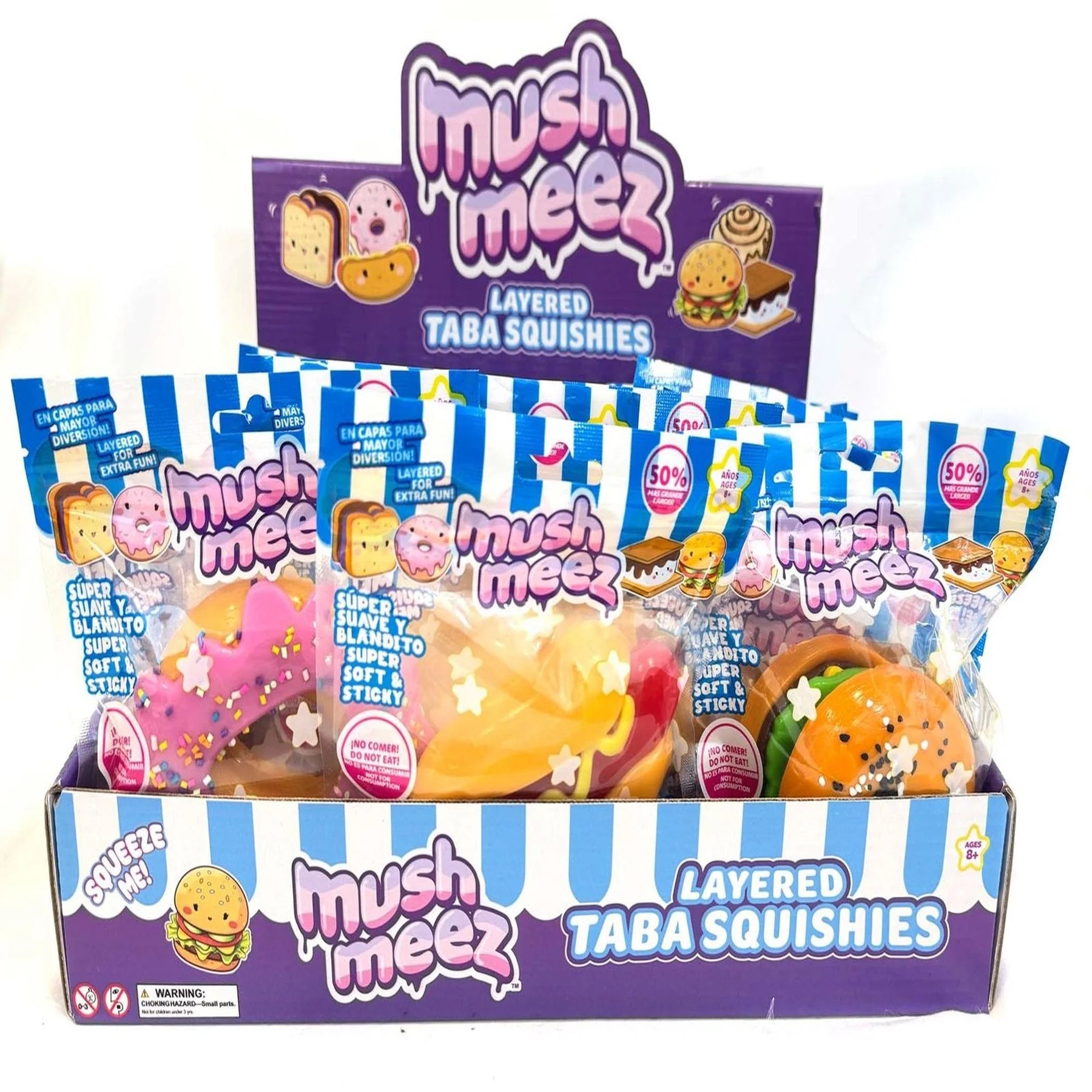MUSH MEEZ Layered Taba Squishies Limainen Ruoka laj.