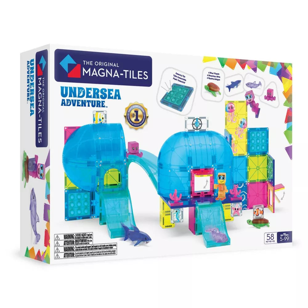 Magna-Tiles Magneettinen Rakennussarja 58 Osaa Undersea Adventure