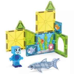 Magna-Tiles Magneettinen Rakennussarja Shark Dive 13 Osaa
