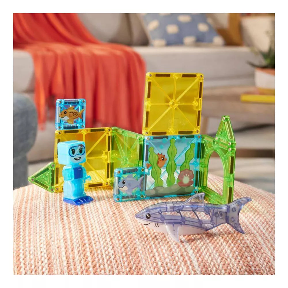 Magna-Tiles Magneettinen Rakennussarja Shark Dive 13 Osaa