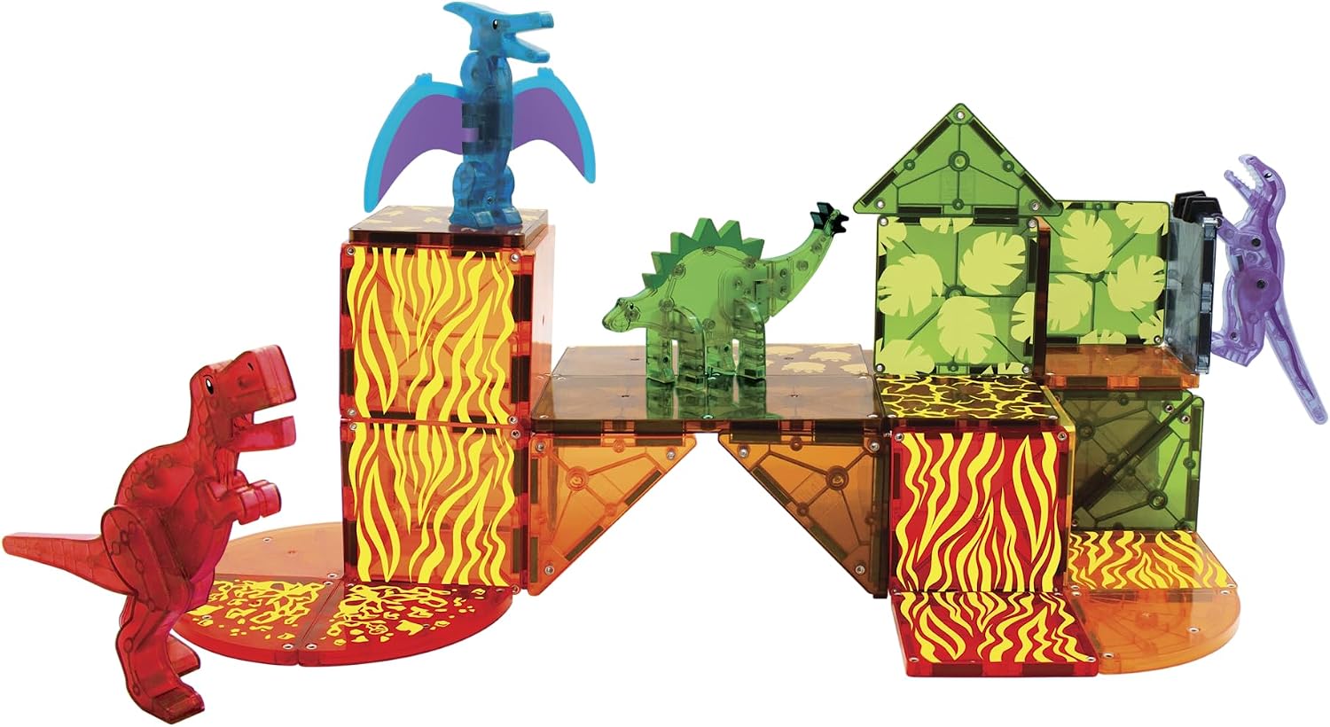 Magna-Tiles Magneettirakennussarja Dinoworld 40 Osaa