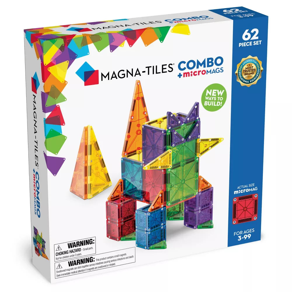 Magnatiles 62 Osaa Magneettinen Rakennussarja