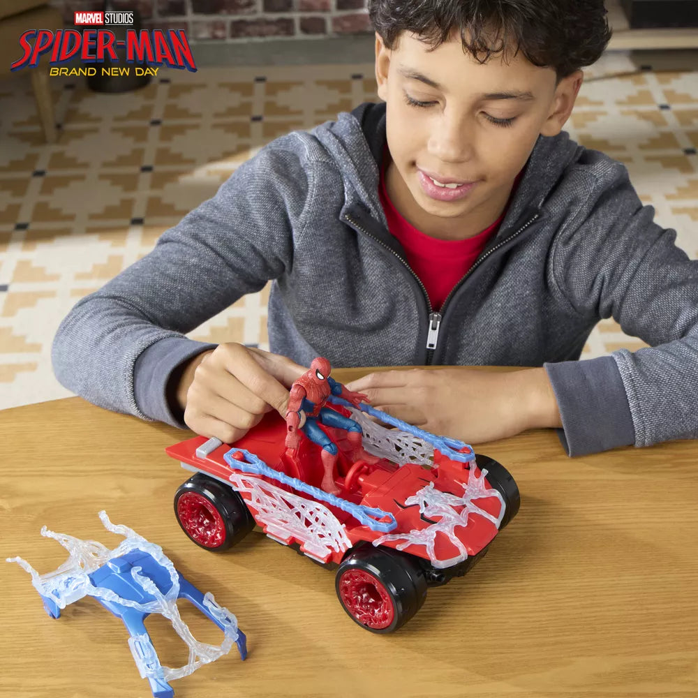Marvel Spider-Man Web Blast Ajoneuvo ja Hahmo