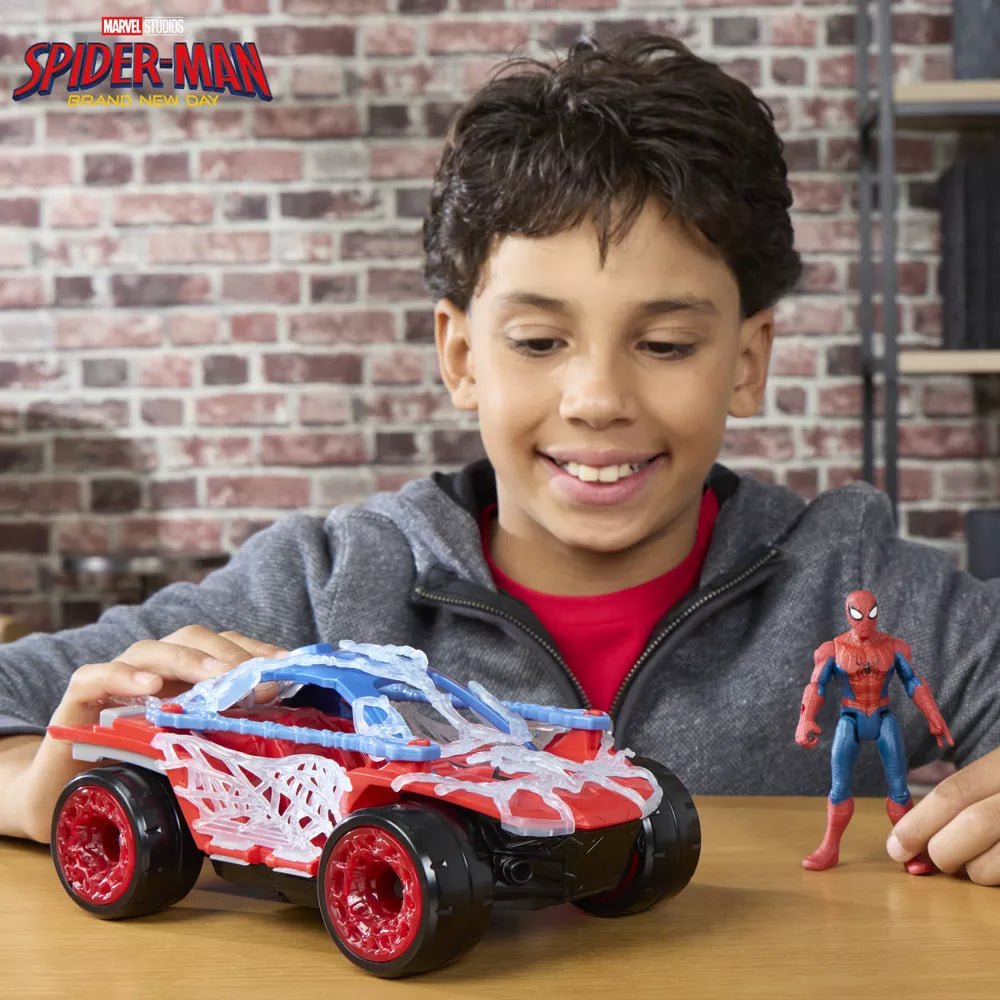 Marvel Spider-Man Web Blast Ajoneuvo ja Hahmo