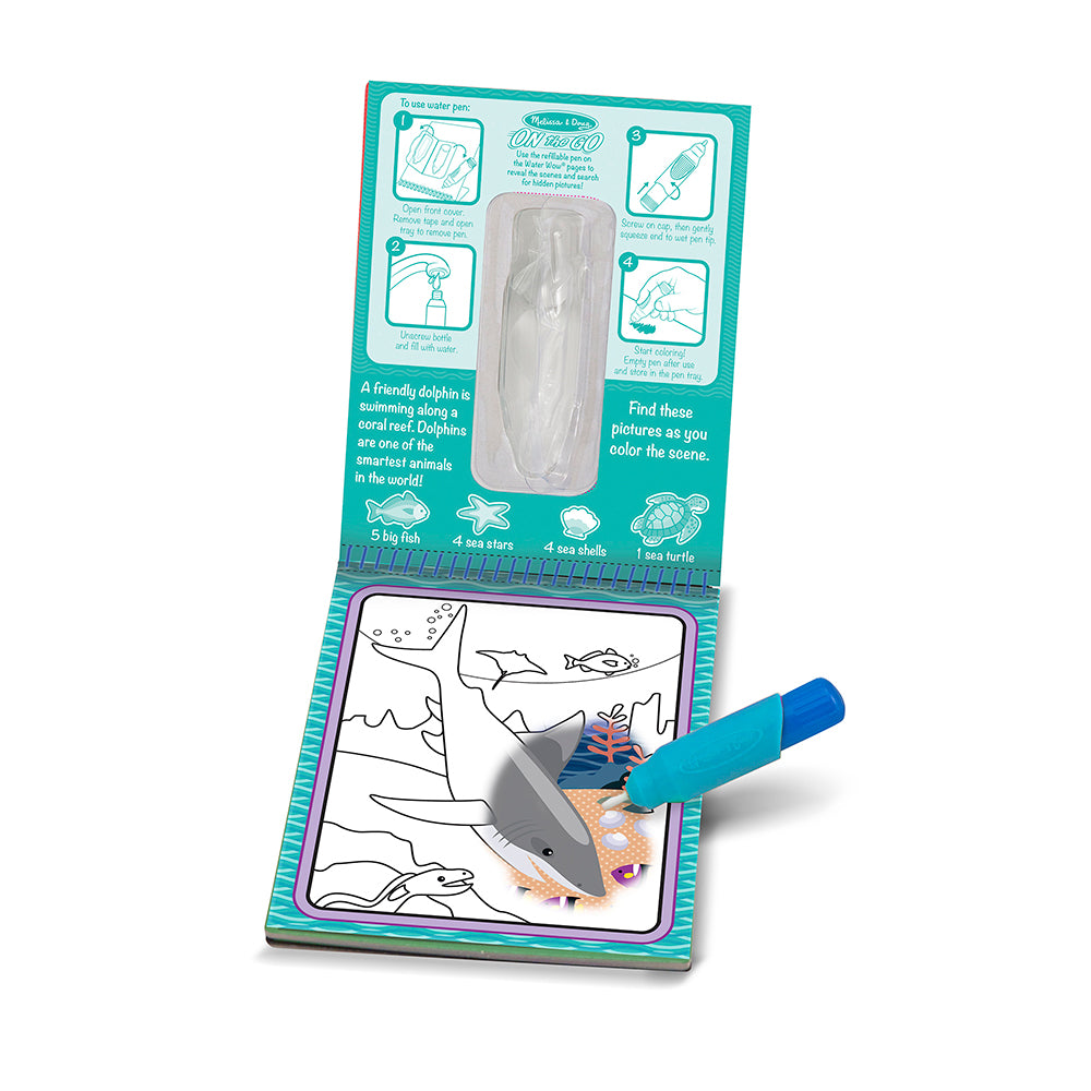Melissa And Doug Water Wow! Vedellä värjättävät kuvat Meren Syvyyksissä