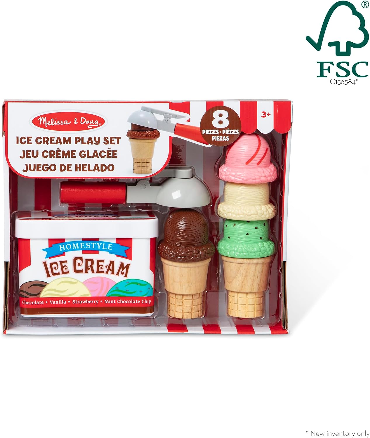 Melissa & Doug Scoop & Stack Ice Cream Jäätelö Leikkisetti