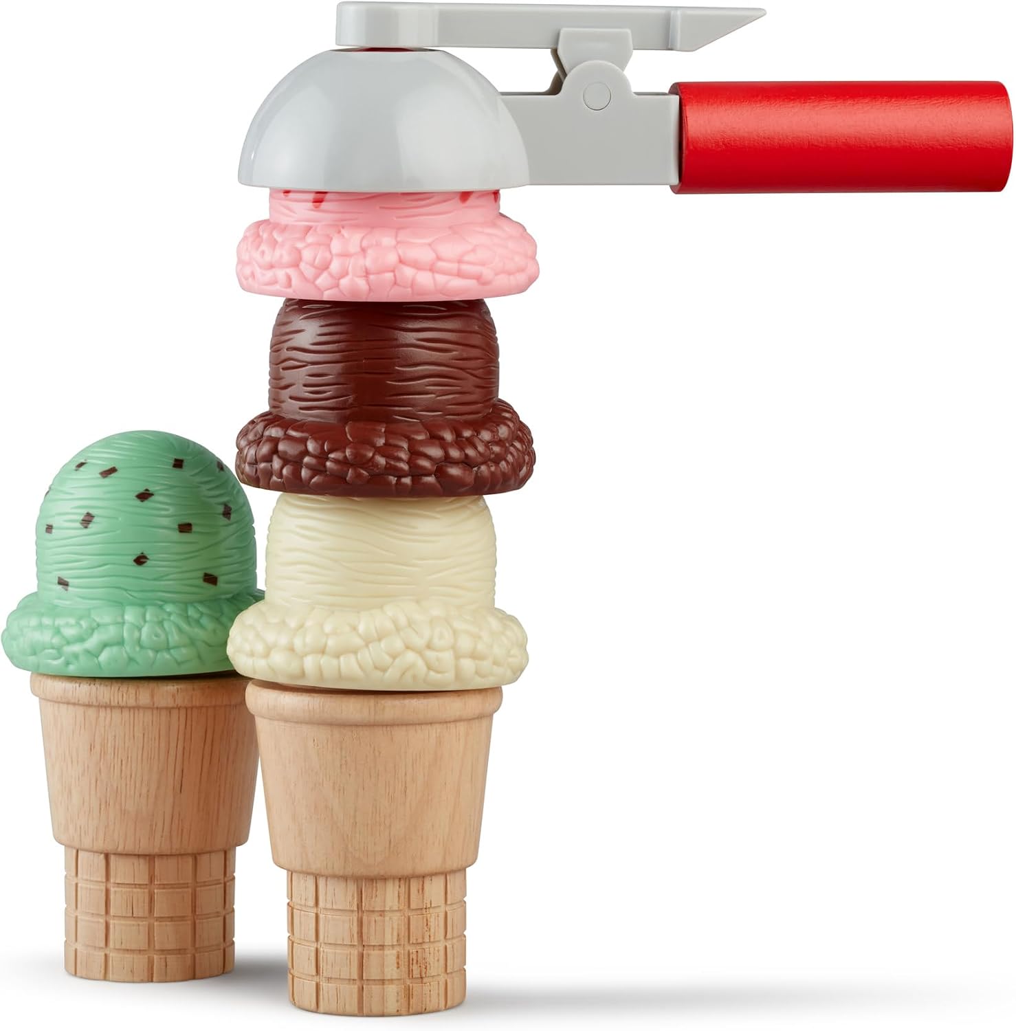Melissa & Doug Scoop & Stack Ice Cream Jäätelö Leikkisetti