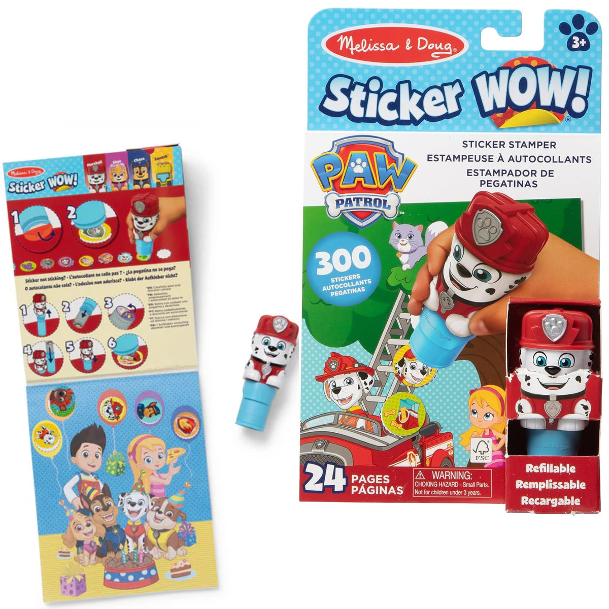 Melissa & Doug Sticker Wow! Tarralehtiö Ryhmä Hau Samppa