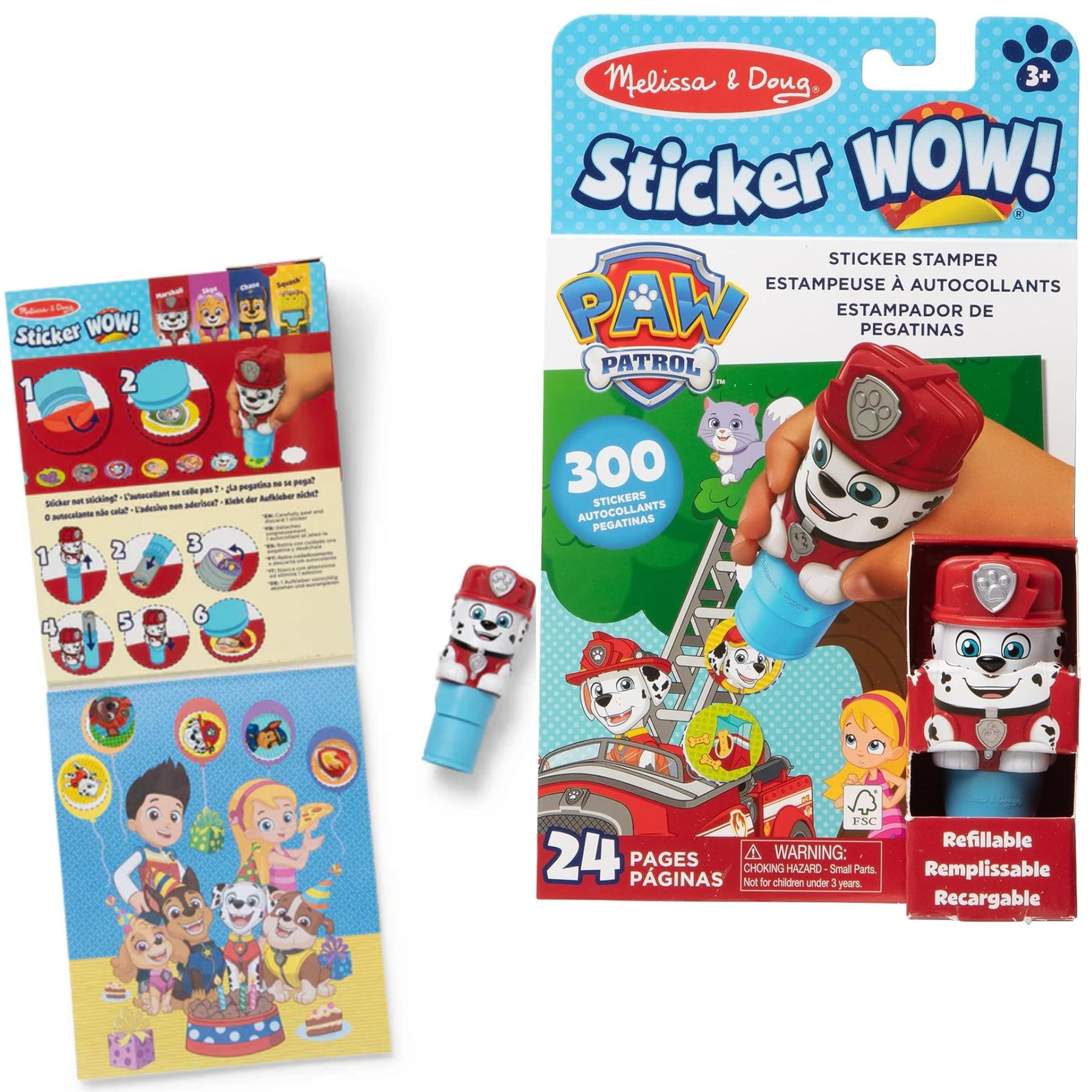 Melissa & Doug Sticker Wow! Tarralehtiö Ryhmä Hau Samppa