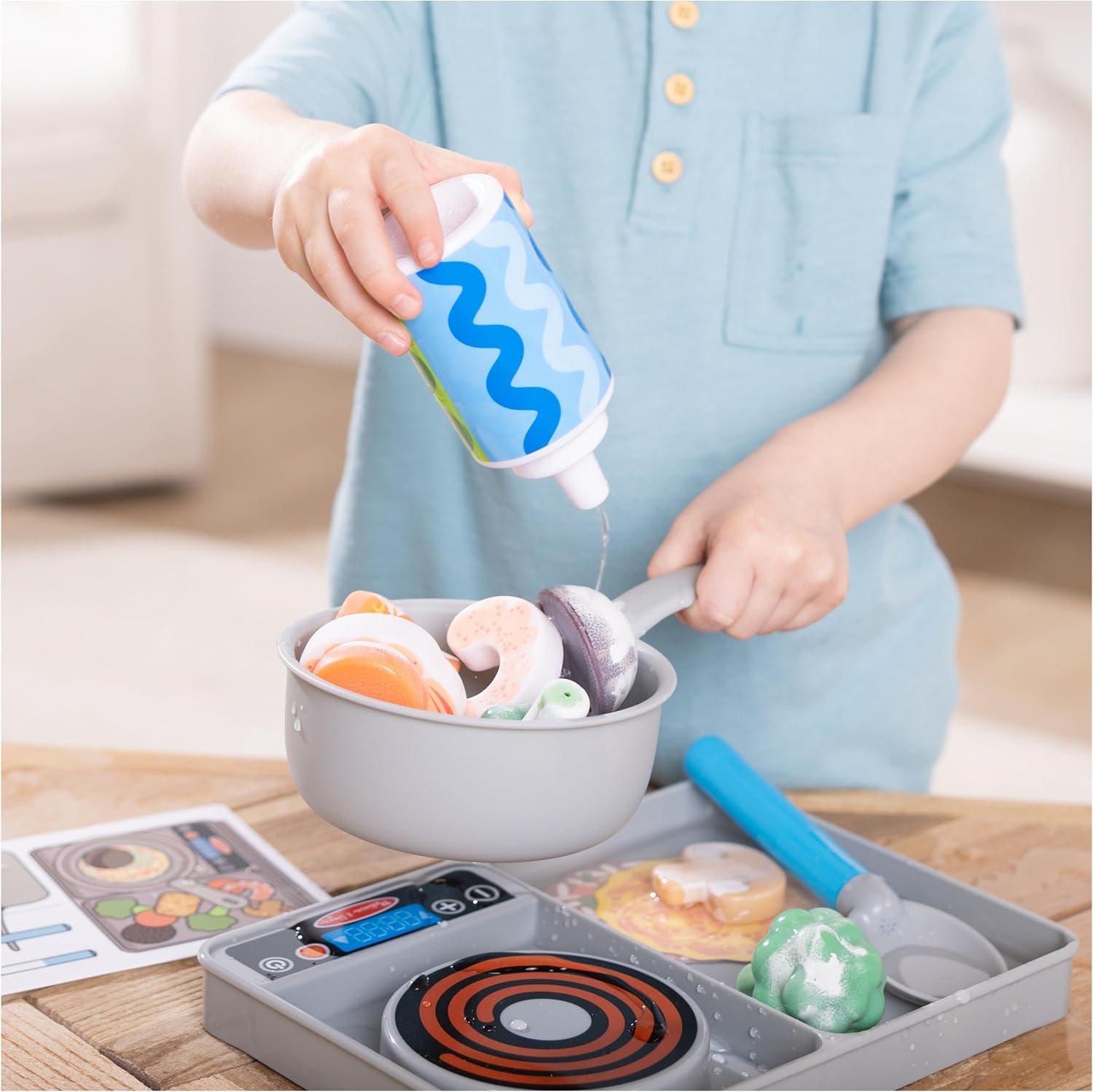 Melissa & Doug Water & Wow Simmer & Stir Hella Taikamaalaus Leikkisetti