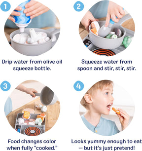 Melissa & Doug Water & Wow Simmer & Stir Hella Taikamaalaus Leikkisetti