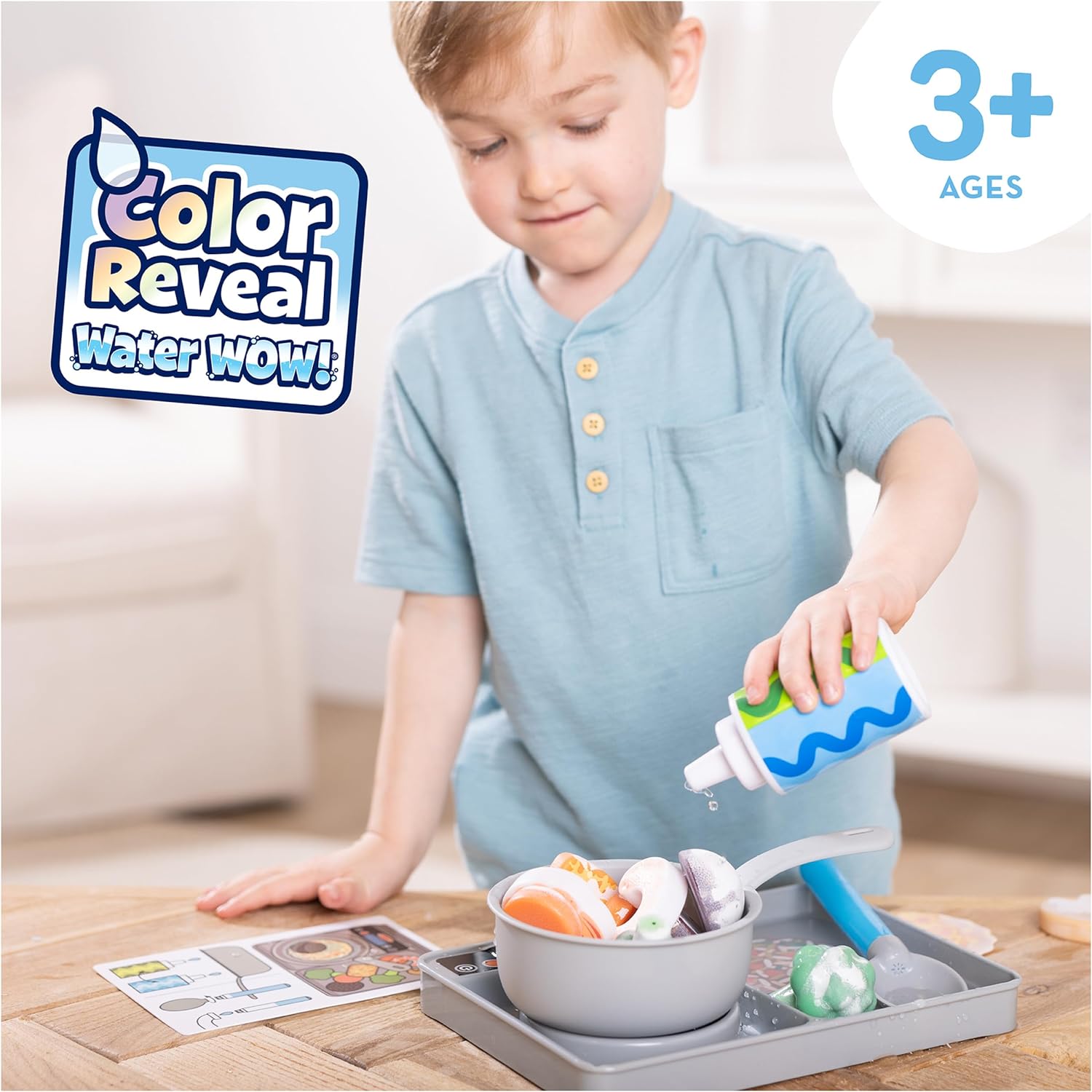 Melissa & Doug Water & Wow Simmer & Stir Hella Taikamaalaus Leikkisetti