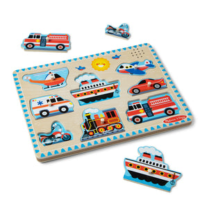 Melissa & Doug Äänipalapeli/Nuppipalapeli Ajoneuvot