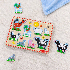 Melissa & Doug Äänipalapeli/Nuppipalapeli Maatilan Eläimet