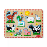 Melissa & Doug Äänipalapeli/Nuppipalapeli Maatilan Eläimet