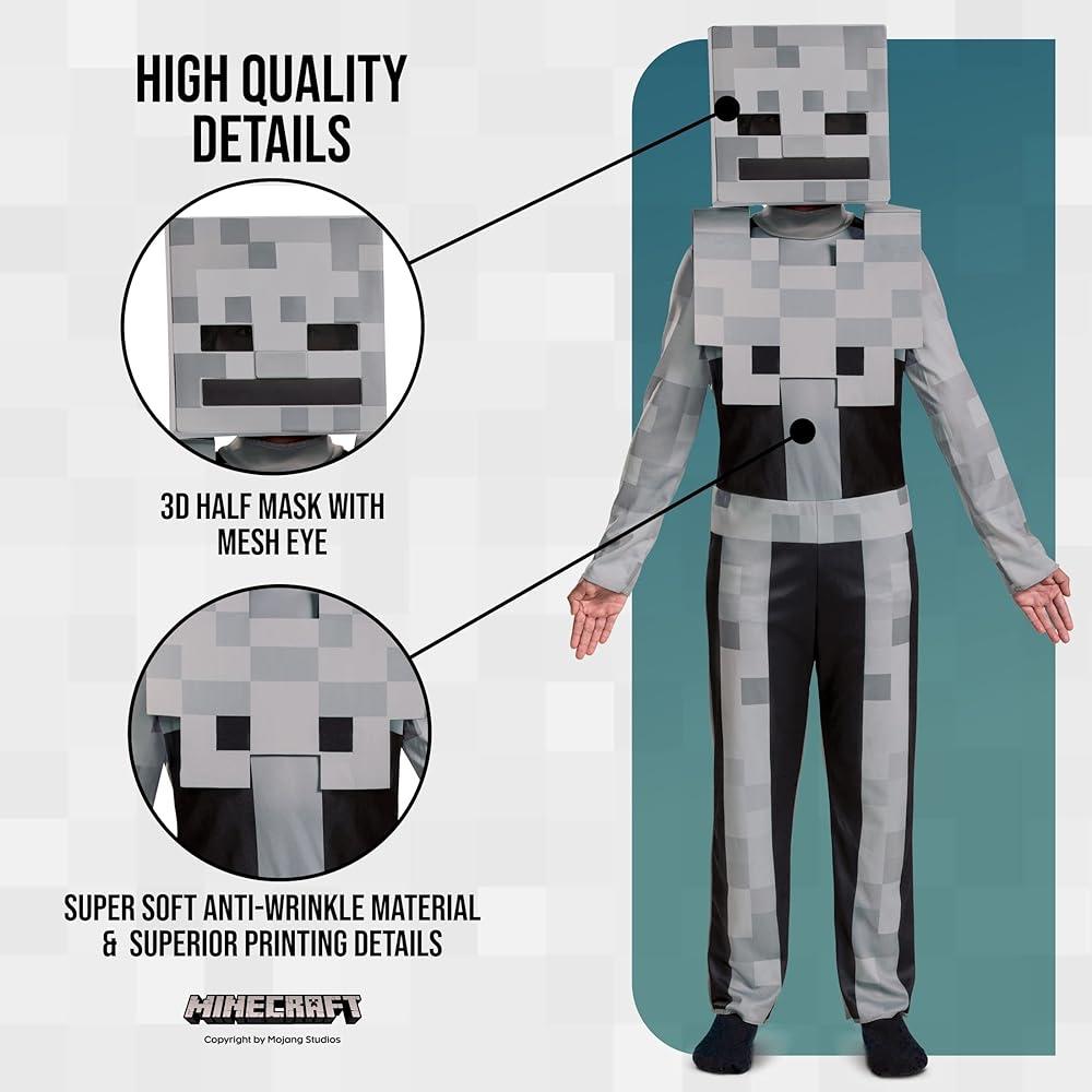 Minecraft Skeleton Naamiaisasu 7-8v