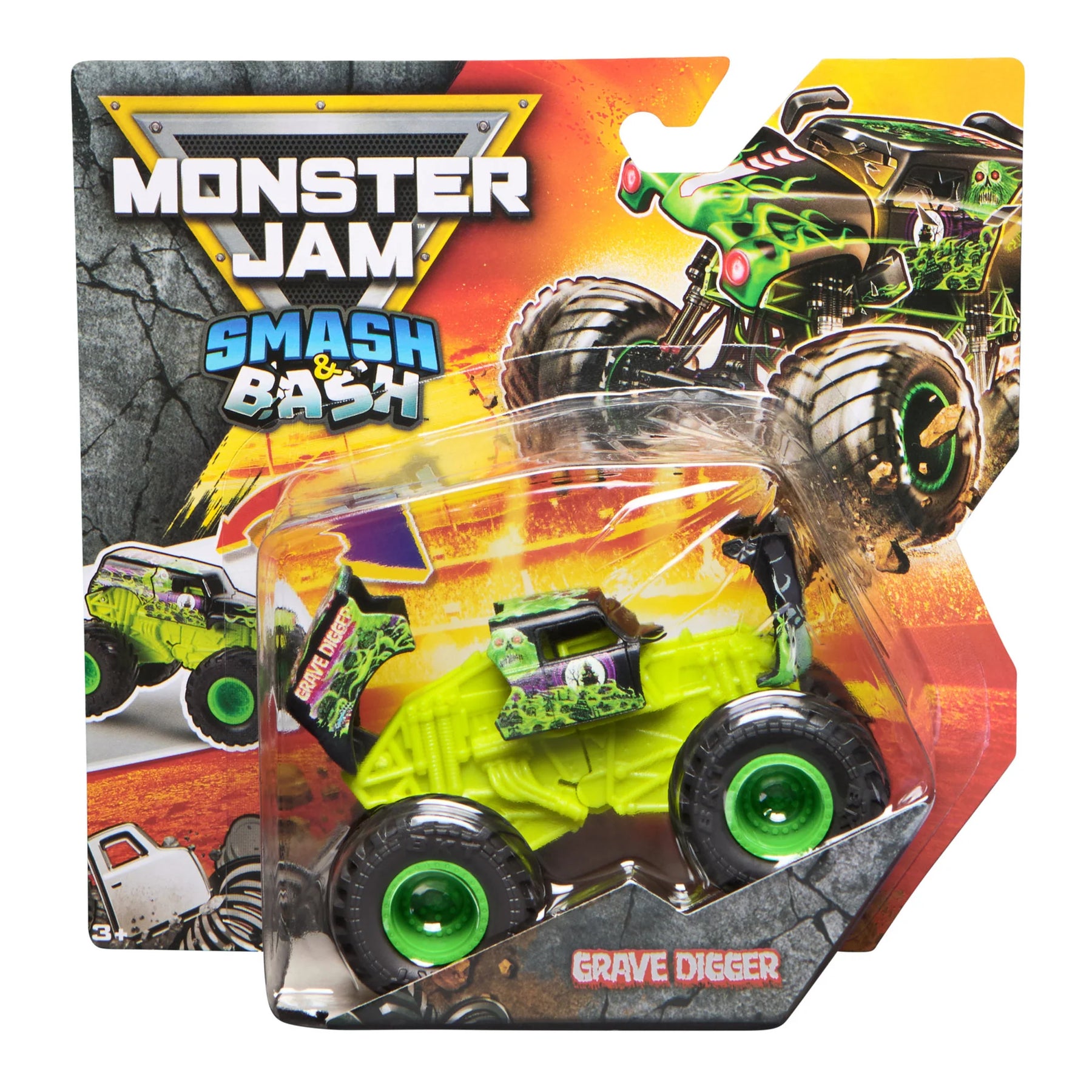 Monster Jam Smash Bash Grave Digger Monsteriauto 1:64