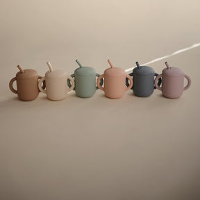 Mushie Lasten Pillimuki Silikonia Soft Lilac