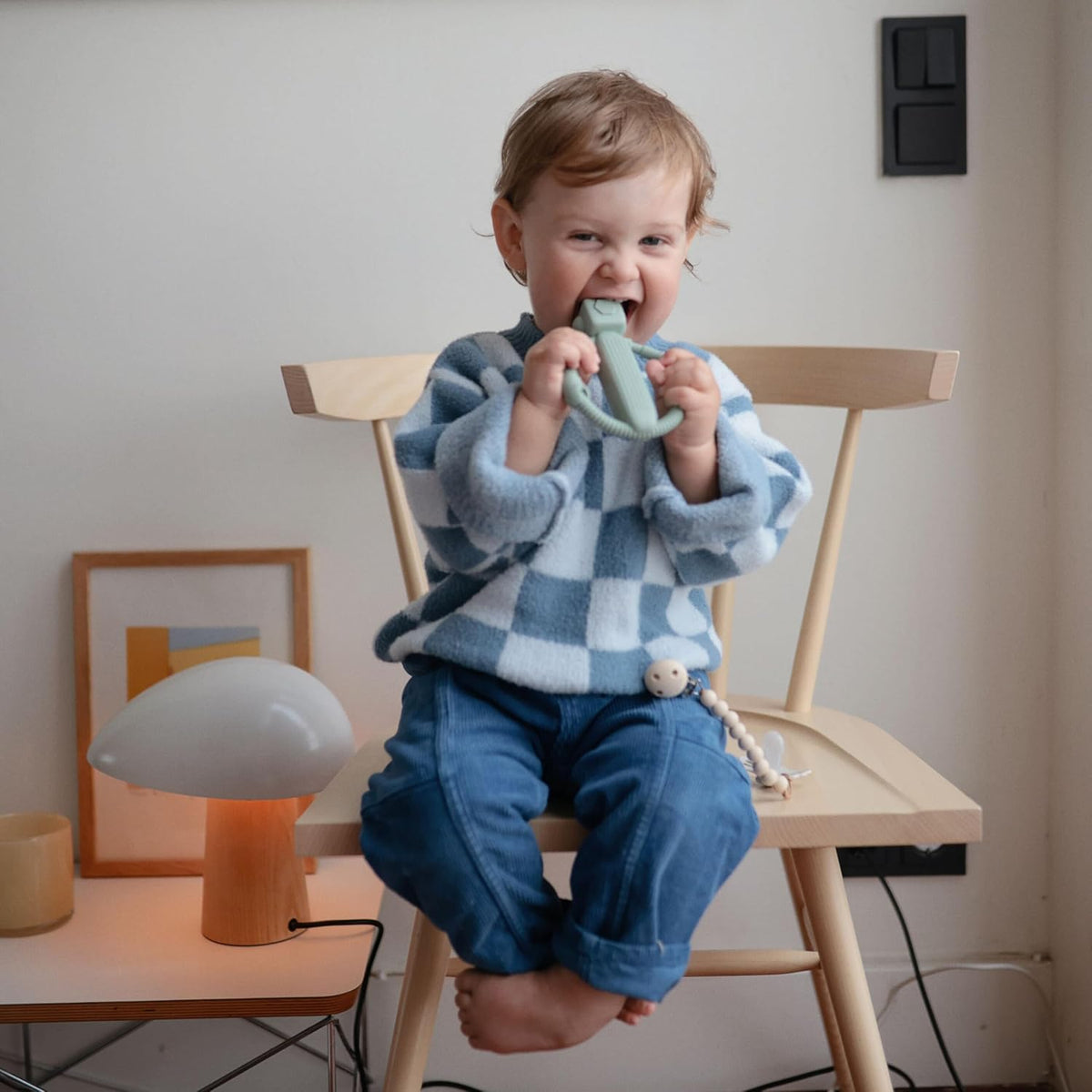 Mushie Robot Rattle Teether Robotti Purulelu