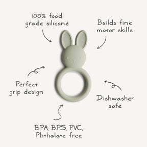 Mushie Teether Purulelu Pupu Sage