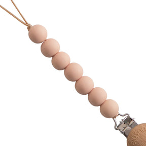 Mushie Tuttinauha Silikonihelmillä Halo Blush