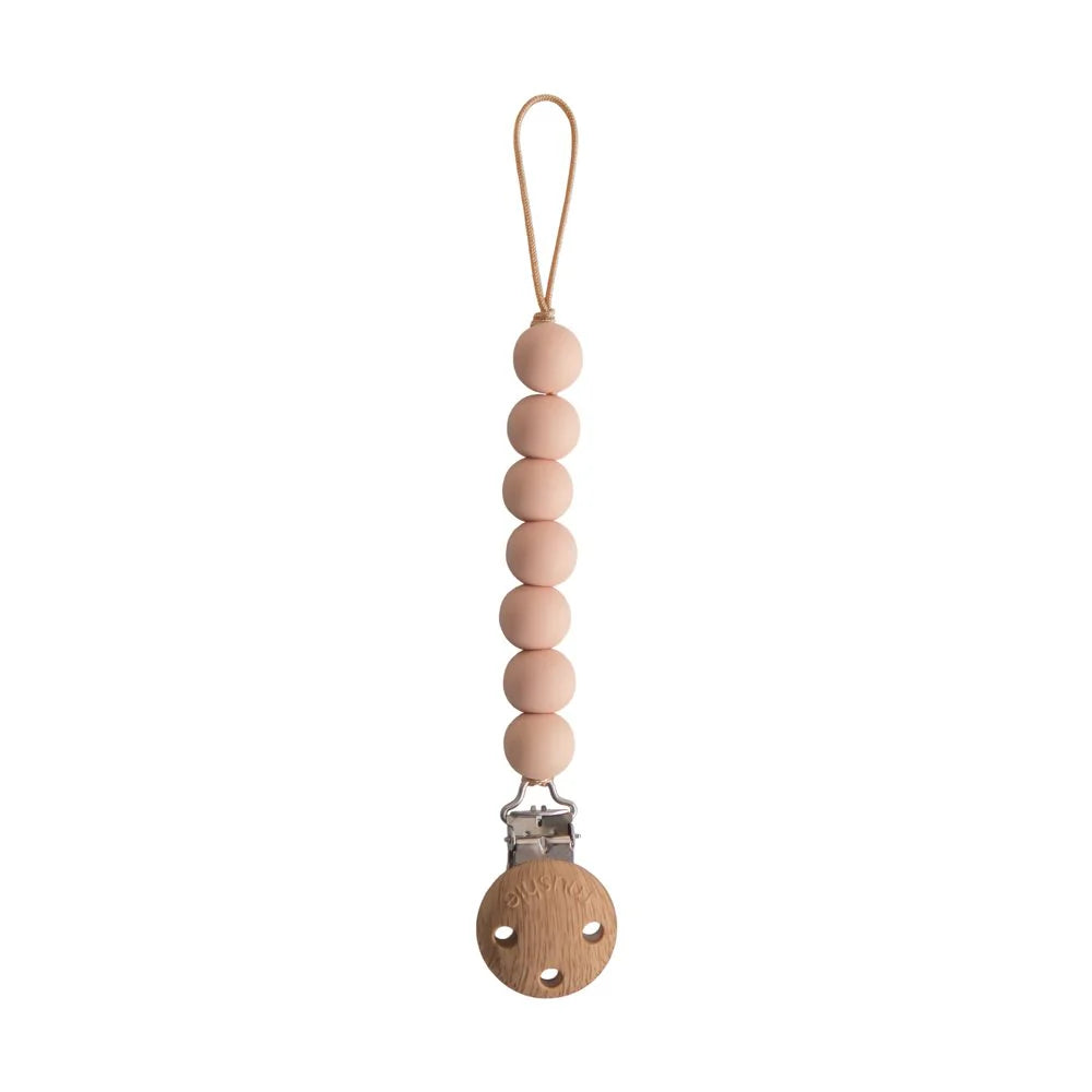 Mushie Tuttinauha Silikonihelmillä Halo Blush
