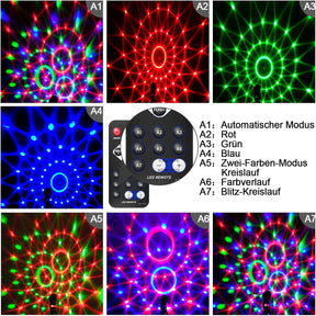 Music Party Light Discovalo Kaukosäätimellä