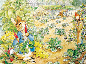 New York Puzzle Company 500 Palan Palapeli Peter Rabbits Garden Snack