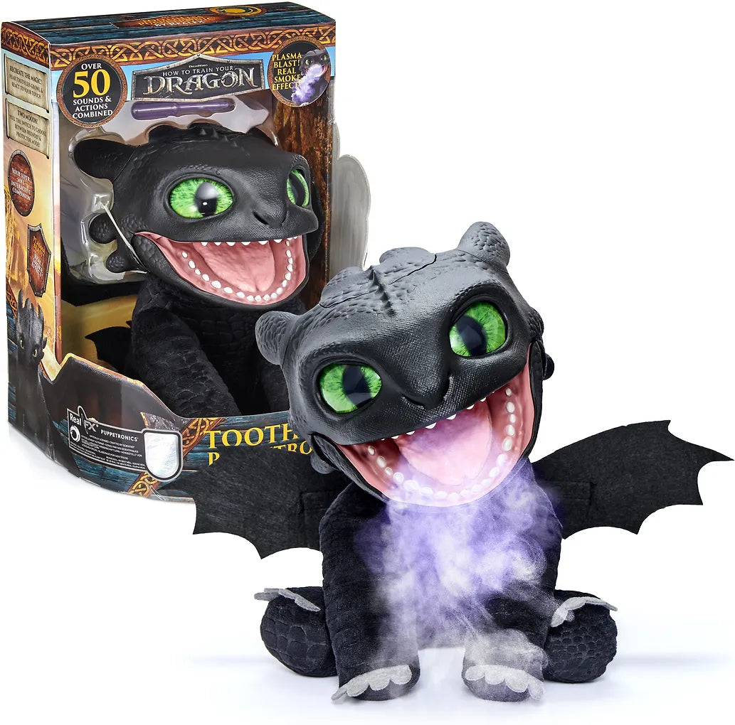 Näin Koulutat Lohikäärmeesi Toothless Real FX Puppetronic Interaktiivinen Pehmolelu