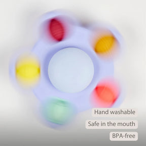Nattou Silikoninen Painelulelu/Pop It Spinneri Imukupilla