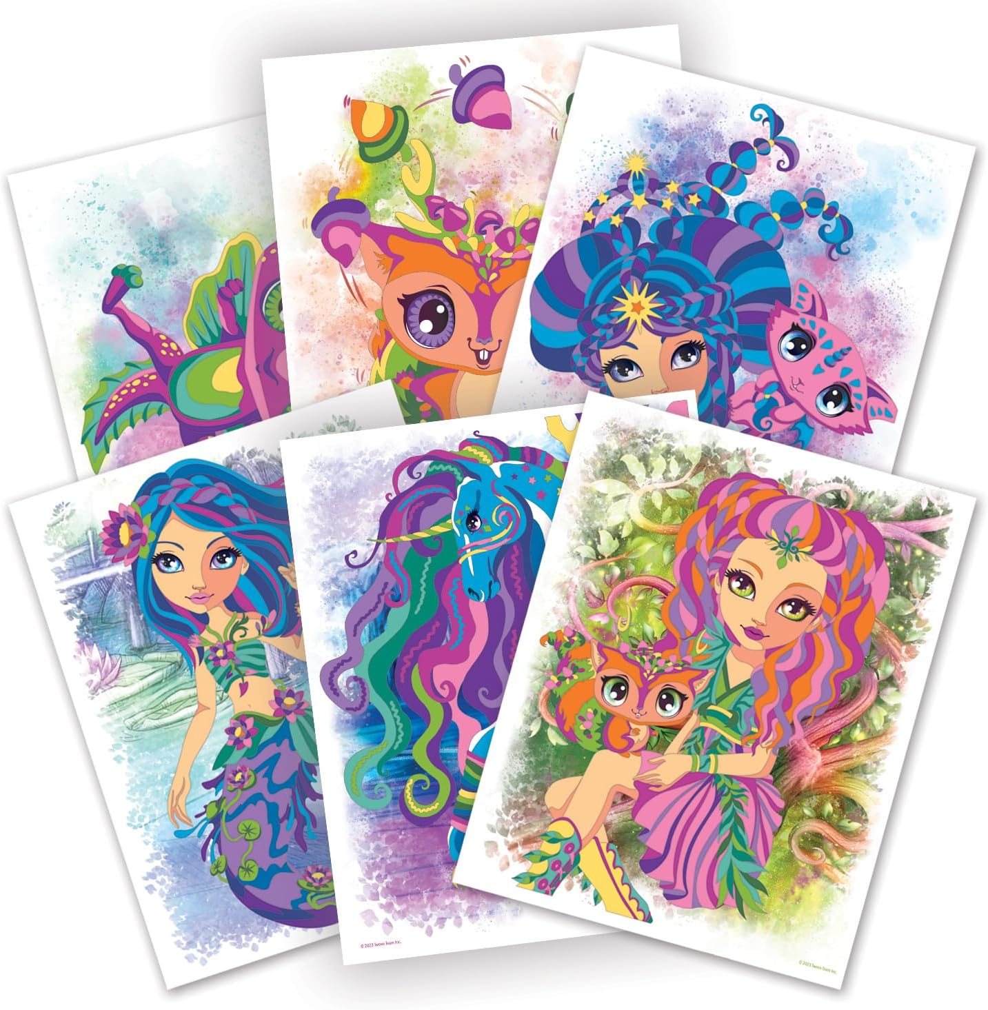 Nebulous Stars Color-by-Number Book Set Nenuphia