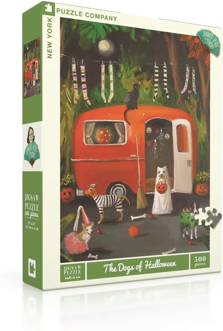 New York Puzzle Company 500 Palan Palapeli The Dogs Of Halloween
