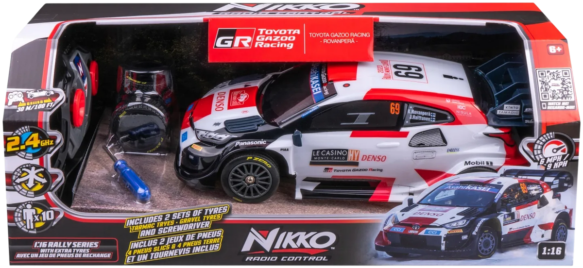 Nikko Radio-Ohjattava Toyota Gazoo Monte Carlo Kalle Rovanperän Auto