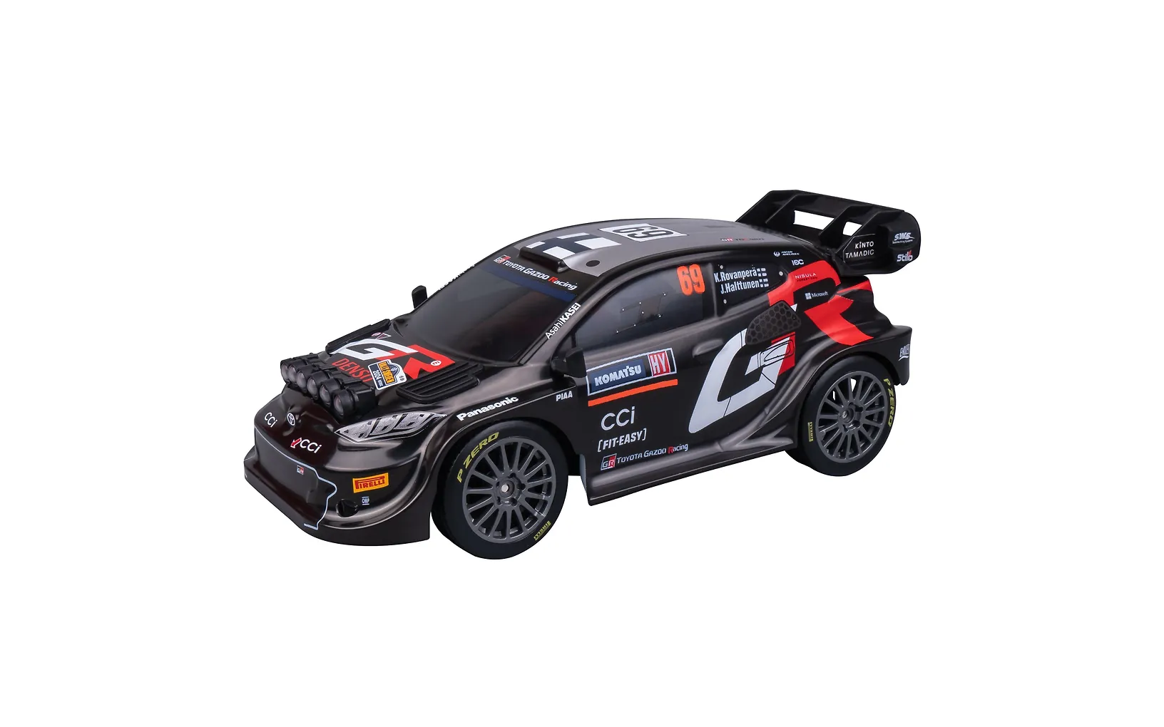 Nikko Radio-Ohjattava Toyota Gazoo Sweden 2024 Kalle Rovanperän Auto Night Mode RC