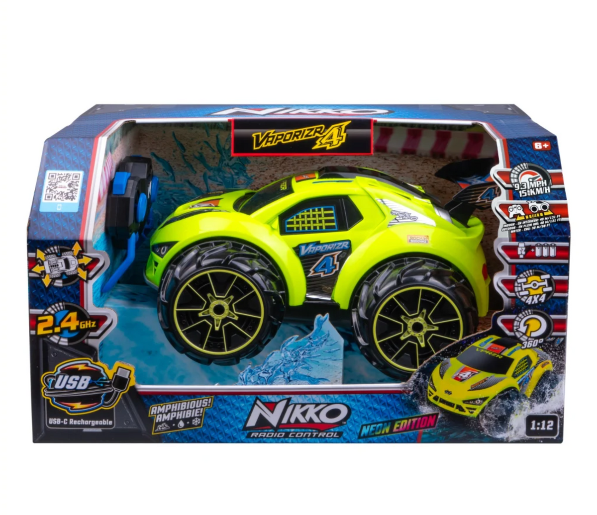 Nikko Vaporizer 4 Neon Keltainen Radio-ohjattava Auto 30cm