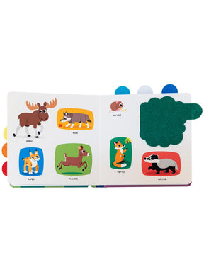 Oppi ja Ilo Kukkuu! Lasten Kirja Eläimet Huopalappukirja