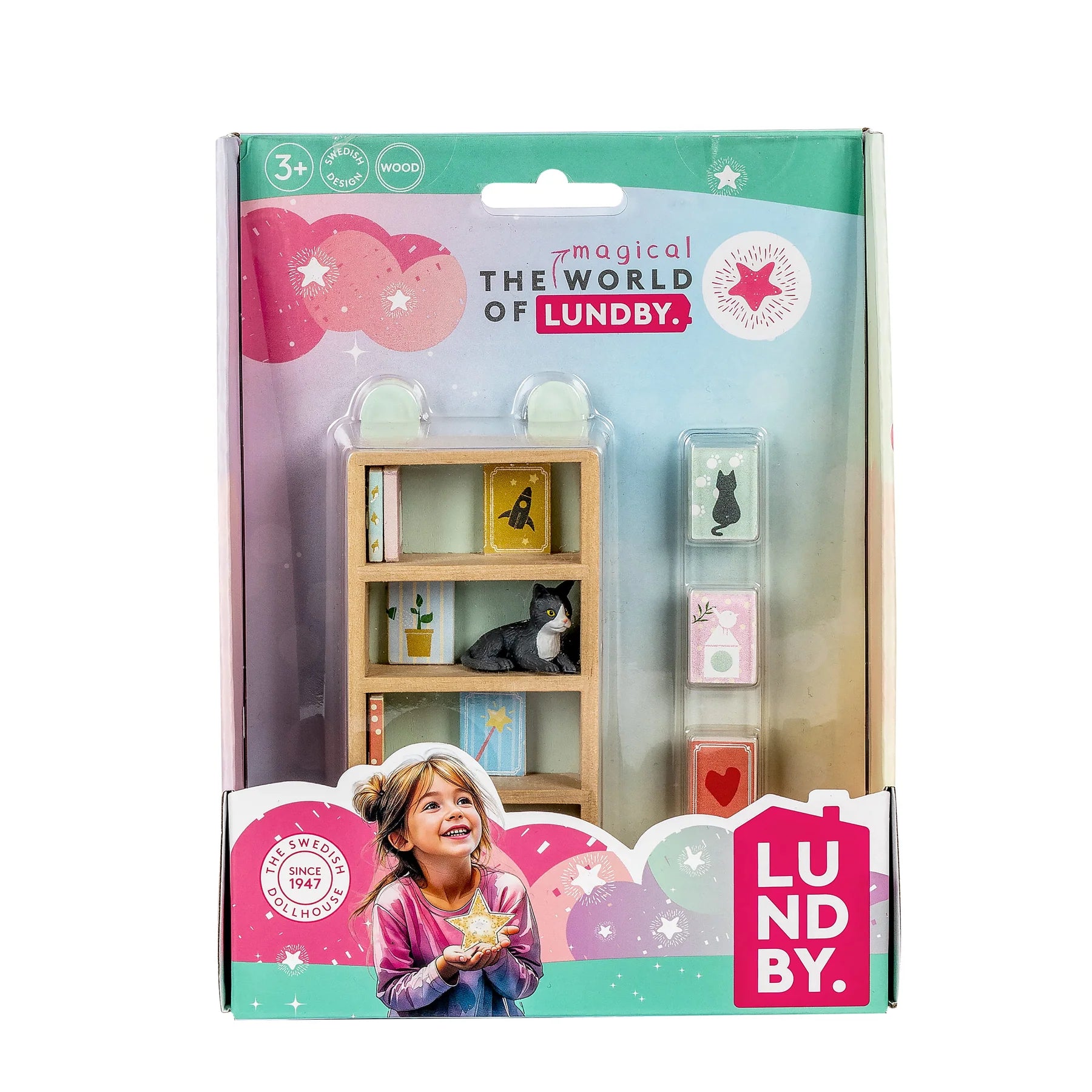 The Magical World of Lundby Nukkekodin Kalusteet Kirjahylly